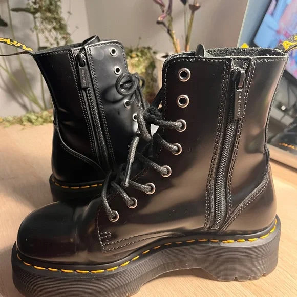 JADON BOOT SMOOTH LEATHER PLATFORMS - Picture 8 of 9